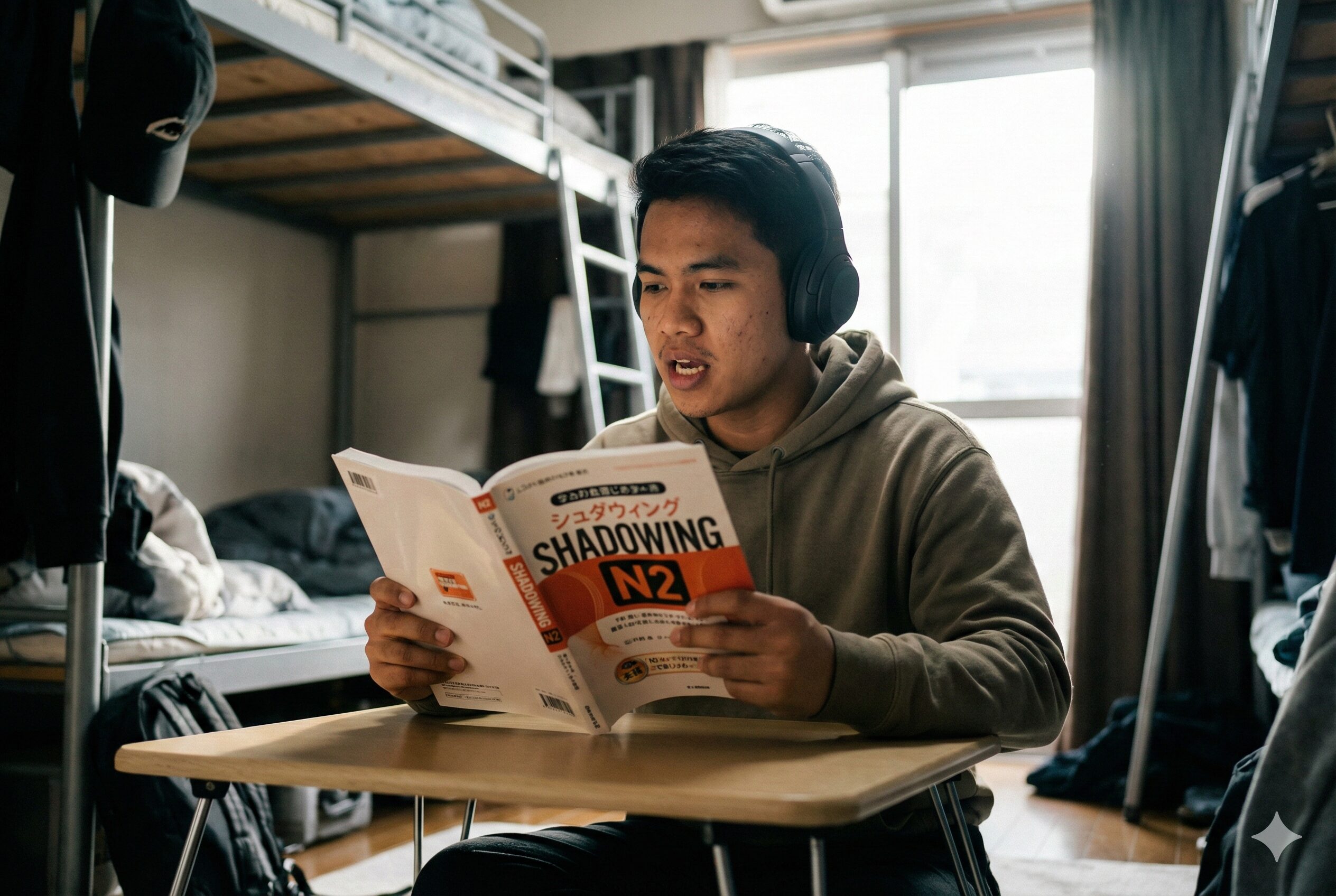 Practicing shadowing alone