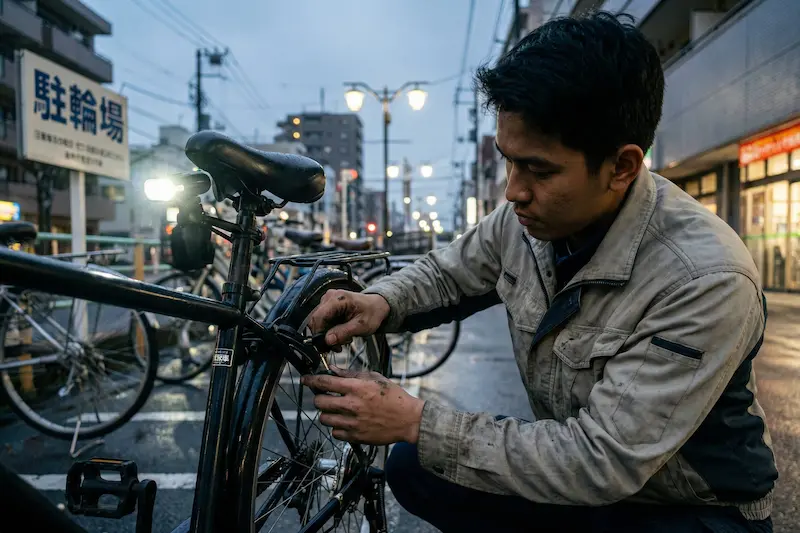 Bicycle lock and light