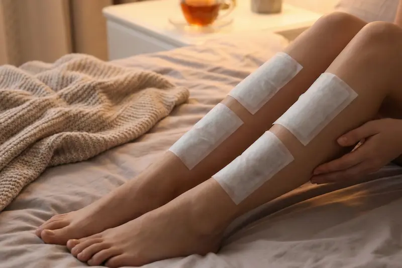 Cooling sheet on legs