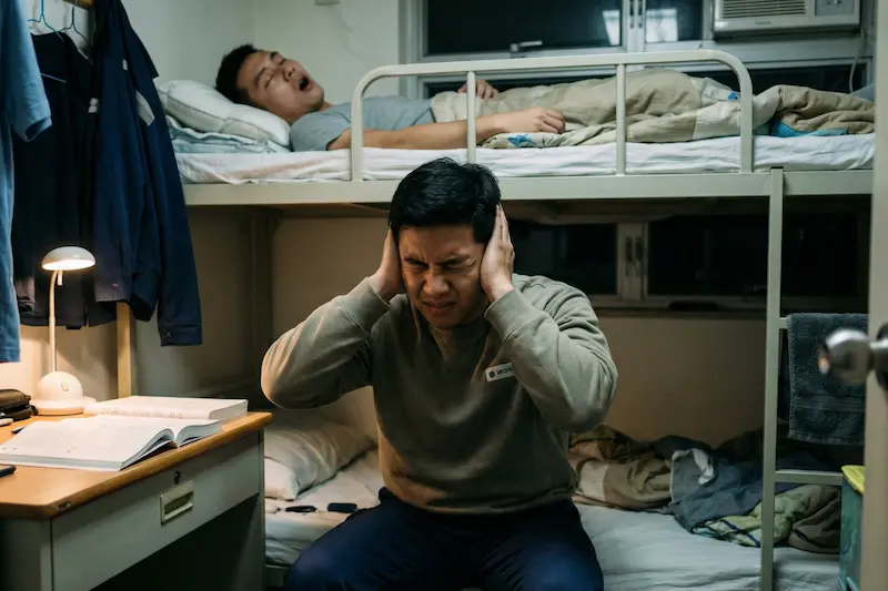 Noisy dorm room trouble