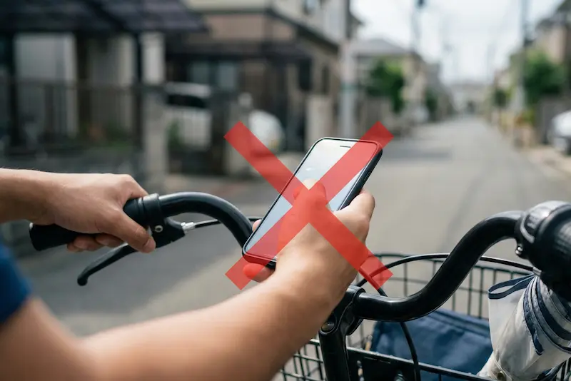 Safe riding with both hands